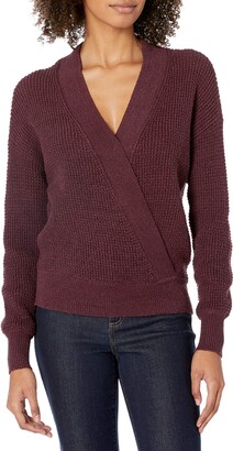 ASTR the Label Women's Stephanie V Neck Crossover Sweater