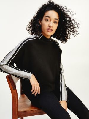 tommy hilfiger side stripe mock