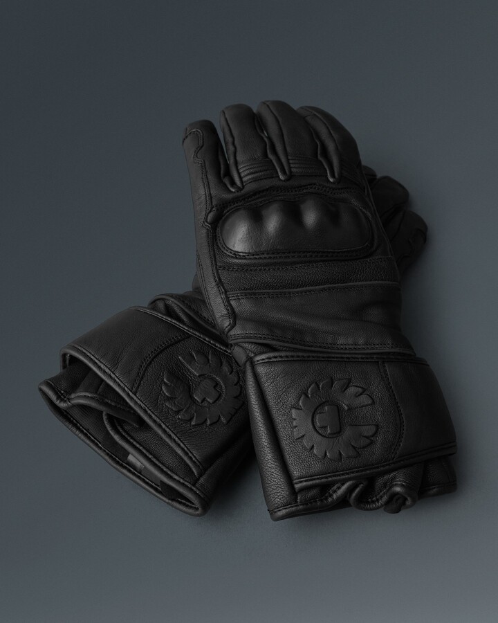 Belstaff Nappa Leather Hesketh Motorcycle Gloves In Black - ShopStyle