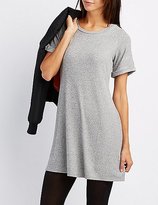 Thumbnail for your product : Charlotte Russe Ribbed Knit Swing Dress