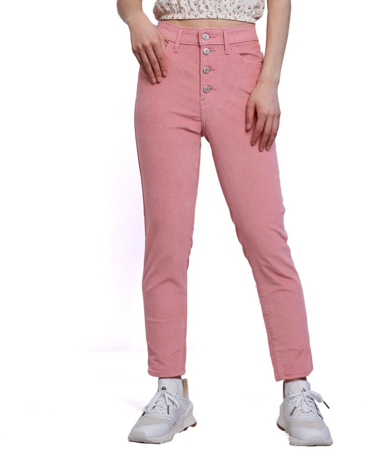 blush pink skinny jeans