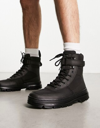 Dr. Martens Combs Tech ankle strap boots in black - ShopStyle