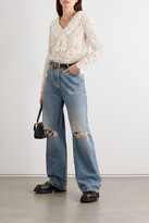 Thumbnail for your product : Gucci Distressed Organic Boyfriend Jeans - Blue - 23