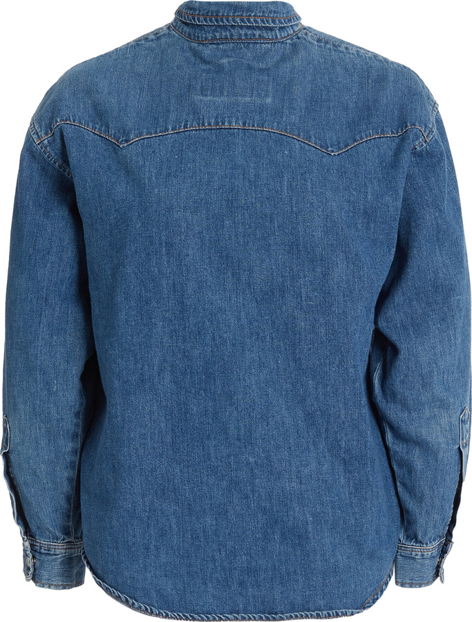 A.W.A.K.E. Mode Back To Front Denim Shirt