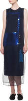 Thumbnail for your product : Akris Sleeveless Ai Sequined Organza Dress