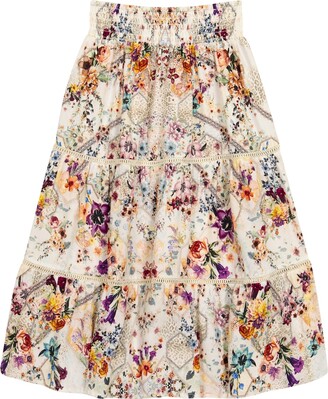 Camilla Kids Embellished floral skirt