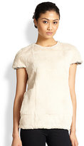 Thumbnail for your product : L'Agence Rabbit Fur Sweatshirt Tee
