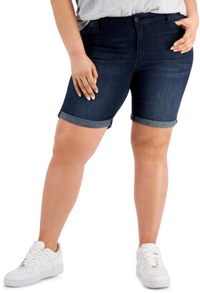 CELEBRITY PINK Women's Stone Bermuda Shorts Plus Size MSRP $44.00 