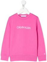 Thumbnail for your product : Calvin Klein Kids Logo Print Sweatshirt