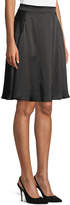 Thumbnail for your product : Emporio Armani Satin A-Line Knee-Length Skirt