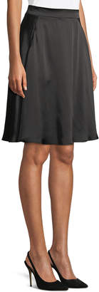 Emporio Armani Satin A-Line Knee-Length Skirt