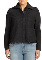 Thumbnail for your product : Eileen Fisher Eileen Fisher, Sizes 14-24 Ribbed-Detail Boxy Jacket