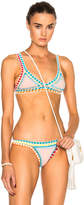 Thumbnail for your product : Kiini Luna Bikini Top in Nude Multi | FWRD