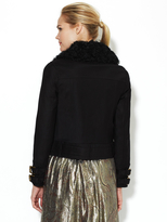 Thumbnail for your product : Rachel Zoe Dalia Twill Jacket with Shearling Collar