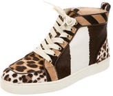 Thumbnail for your product : Christian Louboutin Ponyhair Round-Toe Sneakers