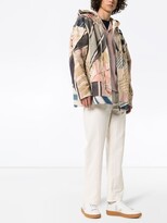 Thumbnail for your product : By Walid Phoenix patchwork hooded jacket