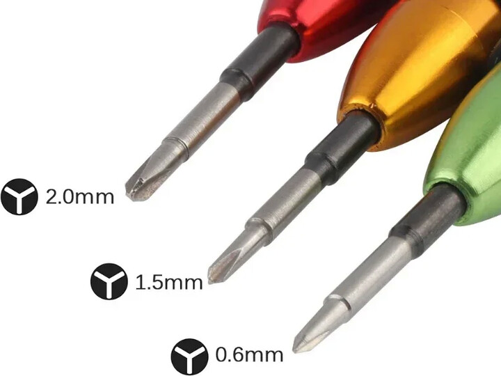 Oein For Samsung Gear S3 Smart Watch Repair Y-Tip 0.6mm 1.5mm 2.0mm Tri-Blade Screwdriver for Nintendo Switch JoyCon for iPhone