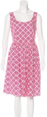 Prada Plaid A-Line Dress