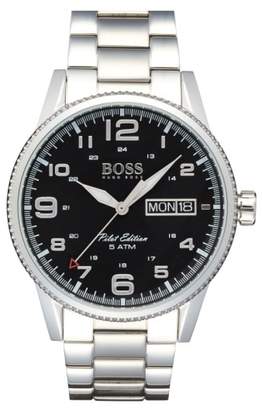 BOSS 'Pilot' Bracelet Watch, 44mm