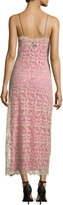 Thumbnail for your product : Self-Portrait Sleeveless Lace Midi Dress, Nude/Pink