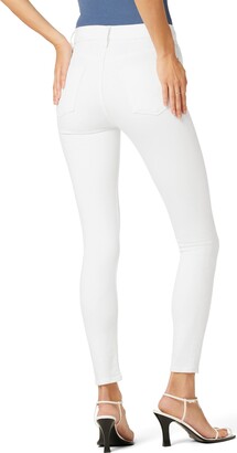Hudson Barbara High-Waist Super Skinny Ankle in White (White) Women's Clothing