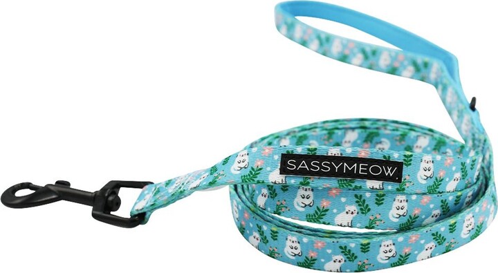 Sassy Woof Purrs & Petals Cat Leash, 6-ft long