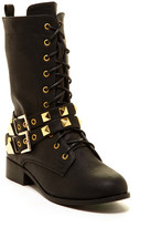 Thumbnail for your product : DbDk by Elegant Footwear Anthy Lace-Up Studded Boot