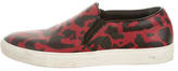 Thumbnail for your product : Alexander McQueen Leather Slip-On Sneakers
