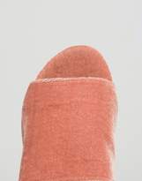 Thumbnail for your product : Dune London Blush Velvet Heeled Mules