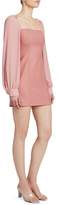 Thumbnail for your product : Rokh Mixed Media Blouson Sleeve Mini Dress