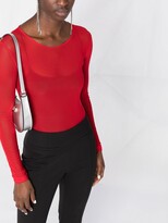Thumbnail for your product : Loulou x Rue Ra long-sleeve semi-sheer bodysuit