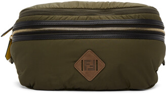Fendi Khaki and Gold 'Forever Fendi' Convertible Backpack