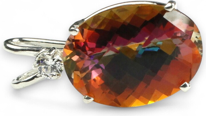 Etsy Twilight Fire Topaz 925 Sterling Silver Pendant Sp019