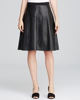 Thumbnail for your product : Vince Skirt - Leather A Line
