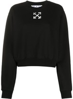 Thumbnail for your product : Off-White Spray Arrow cropped sweatshirt