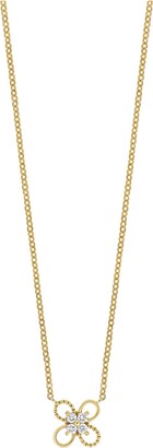 Bony Levy Kids' 18K Gold Diamond Flower Pendant Necklace