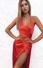 beginning boutique jada formal dress rouge
