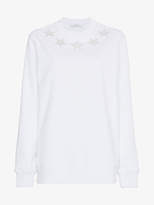 Givenchy cotton sweatshirt with star appliqués