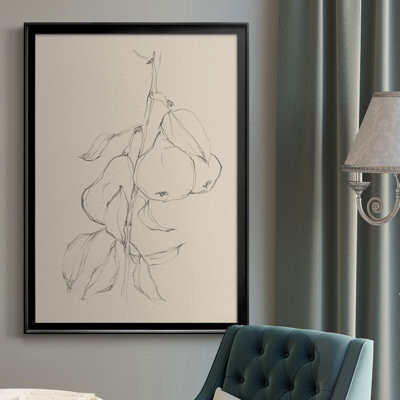 Gracie Oaks Fruit Contour Study II Premium Framed Canvas - Ready To Hang