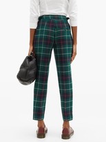 Thumbnail for your product : DUNCAN Tartan Cotton-twill Straight-leg Trousers - Green Multi