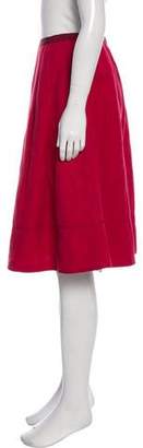 Louis Vuitton Flared Knee-Length Skirt