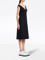 Thumbnail for your product : Prada Off-Shoulder Bateau Neck Dress