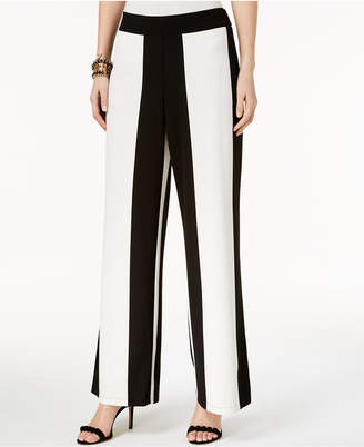 INC International Concepts Striped Wide-Leg Pants, Created for Macy's