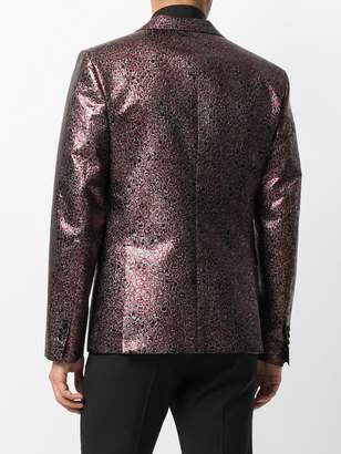 DSQUARED2 metallic leopard pattern blazer