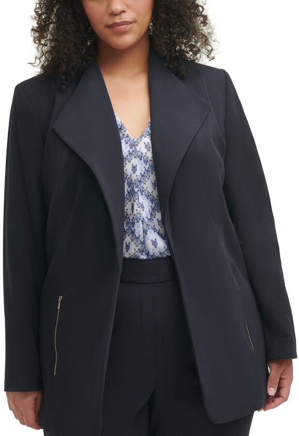 calvin klein roll tab topper jacket