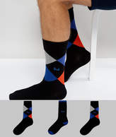 Thumbnail for your product : Pringle Waverley Socks In 3 Pack Argyle