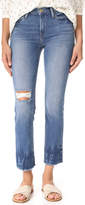 Thumbnail for your product : Frame Le High Straight Raw Edge Fade Jeans