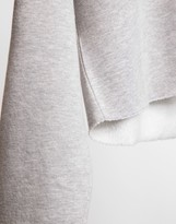 Thumbnail for your product : Criminal Damage cropped hoodie in grey marl