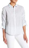 Thumbnail for your product : Always & Forever Shirred Sleeve Striped Blouse
