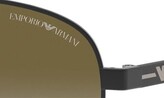 Thumbnail for your product : Emporio Armani 58mm Gradient Aviator Sunglasses